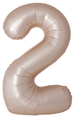 Цифра 2 Slim, Звездное Золото, Матовый в упаковке 40" Fm