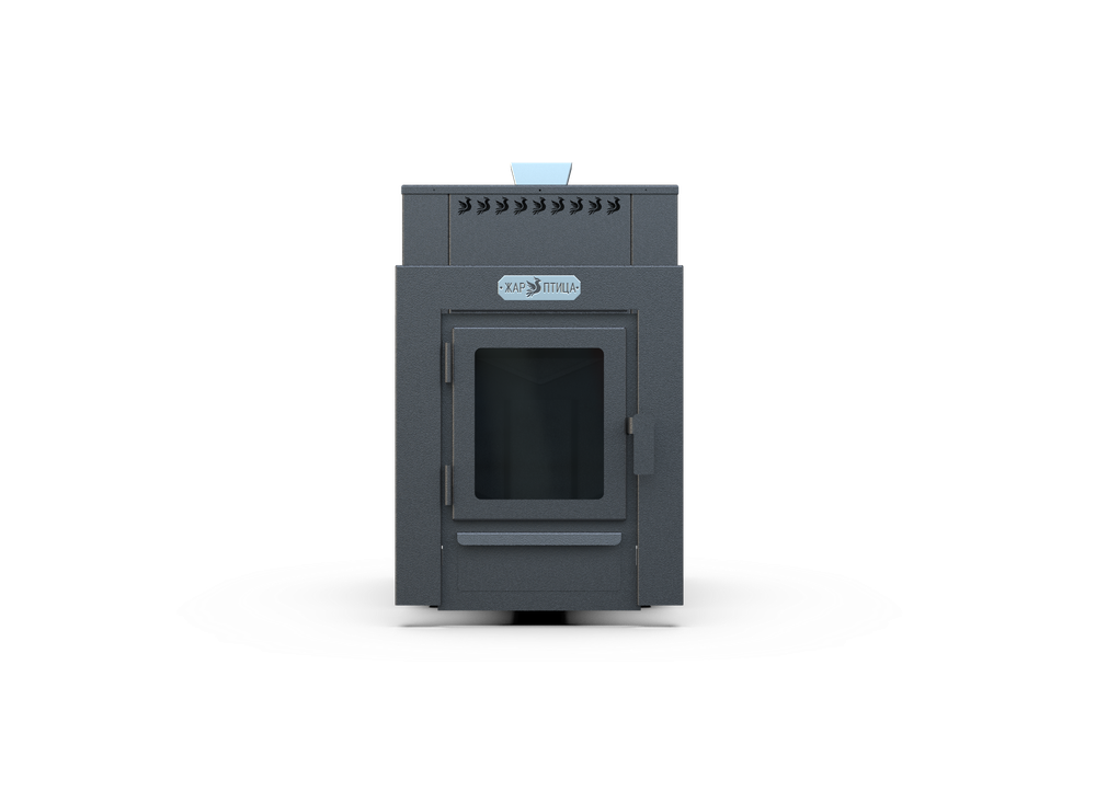 Банная печь Душа- 15 Кожух Квадро Закрытая Каменка стекло 8мм