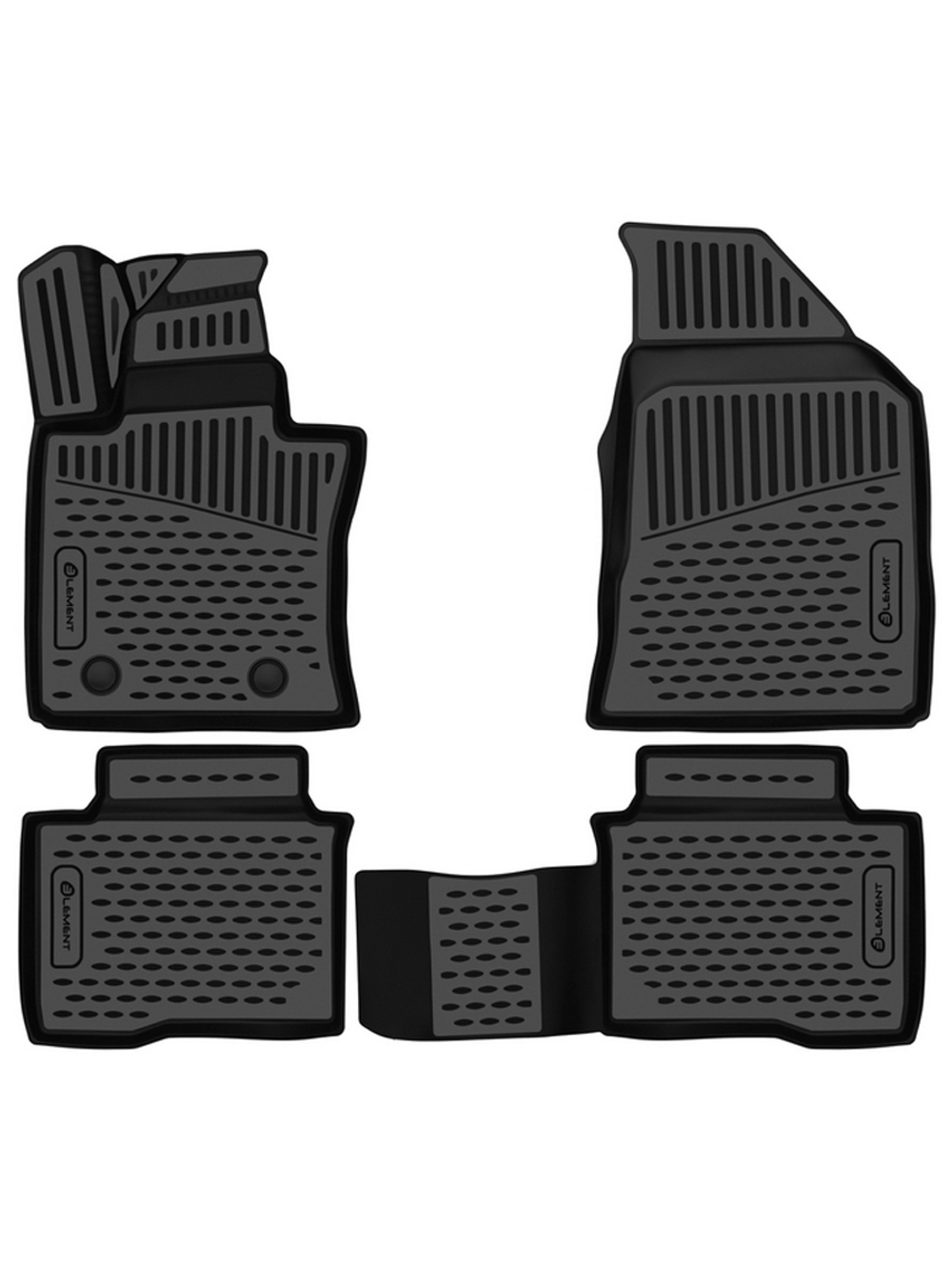 Коврики в салон для KGM Torres 2023 - Внед, 4шт. (полиуретан) ELEMENT3DA70947213K