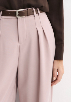 Брюки Almond с ремнем пыльная роза