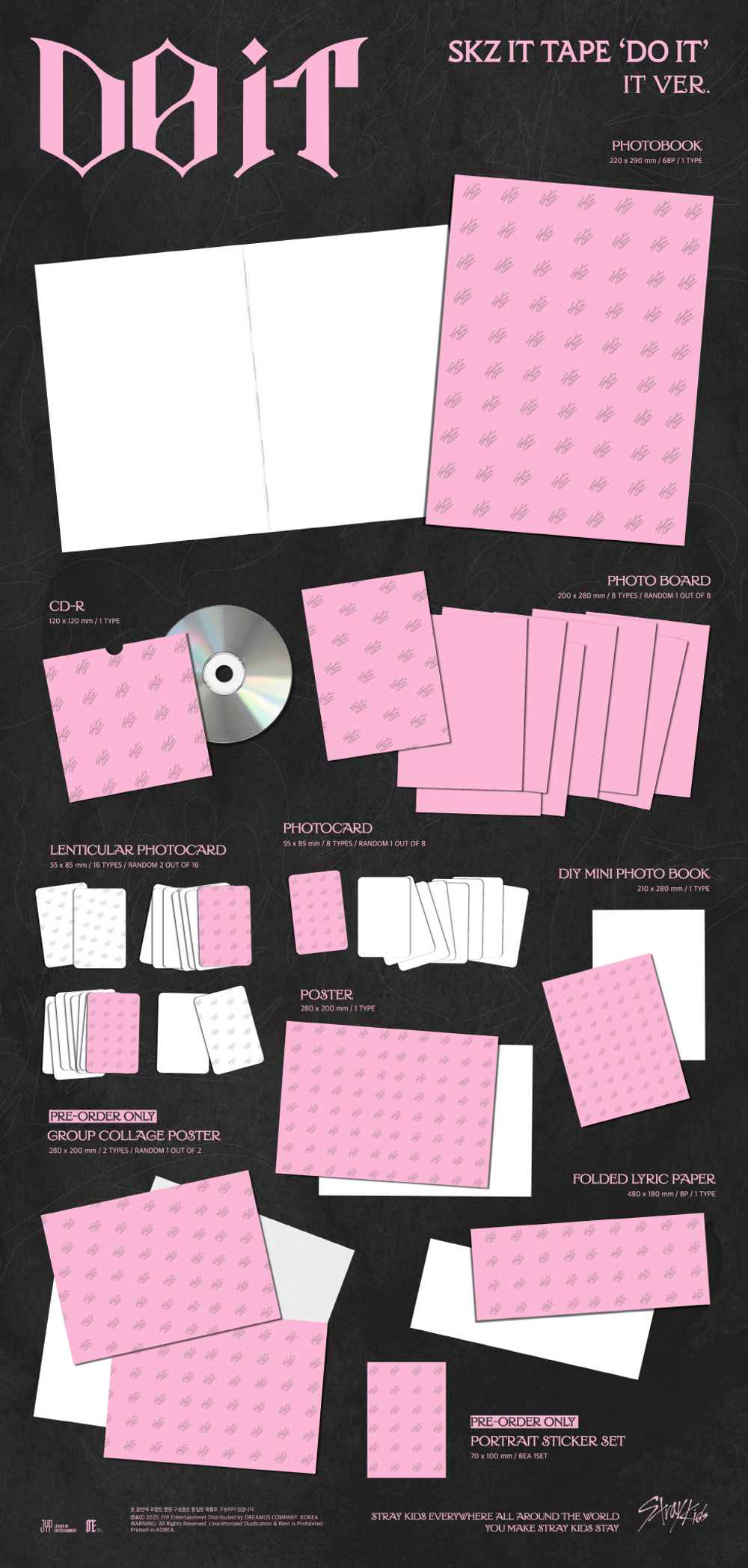 Альбом STRAY KIDS - SKZ IT TAPE 'DO IT' (IT Ver.)