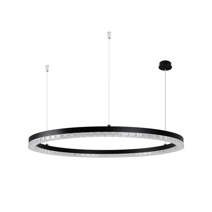 Подвесная светодиодная люстра Arlight SP-DIAMOND-R650-36W Warm3000 (BK, 45 deg, 230V, TRIAC) 054473