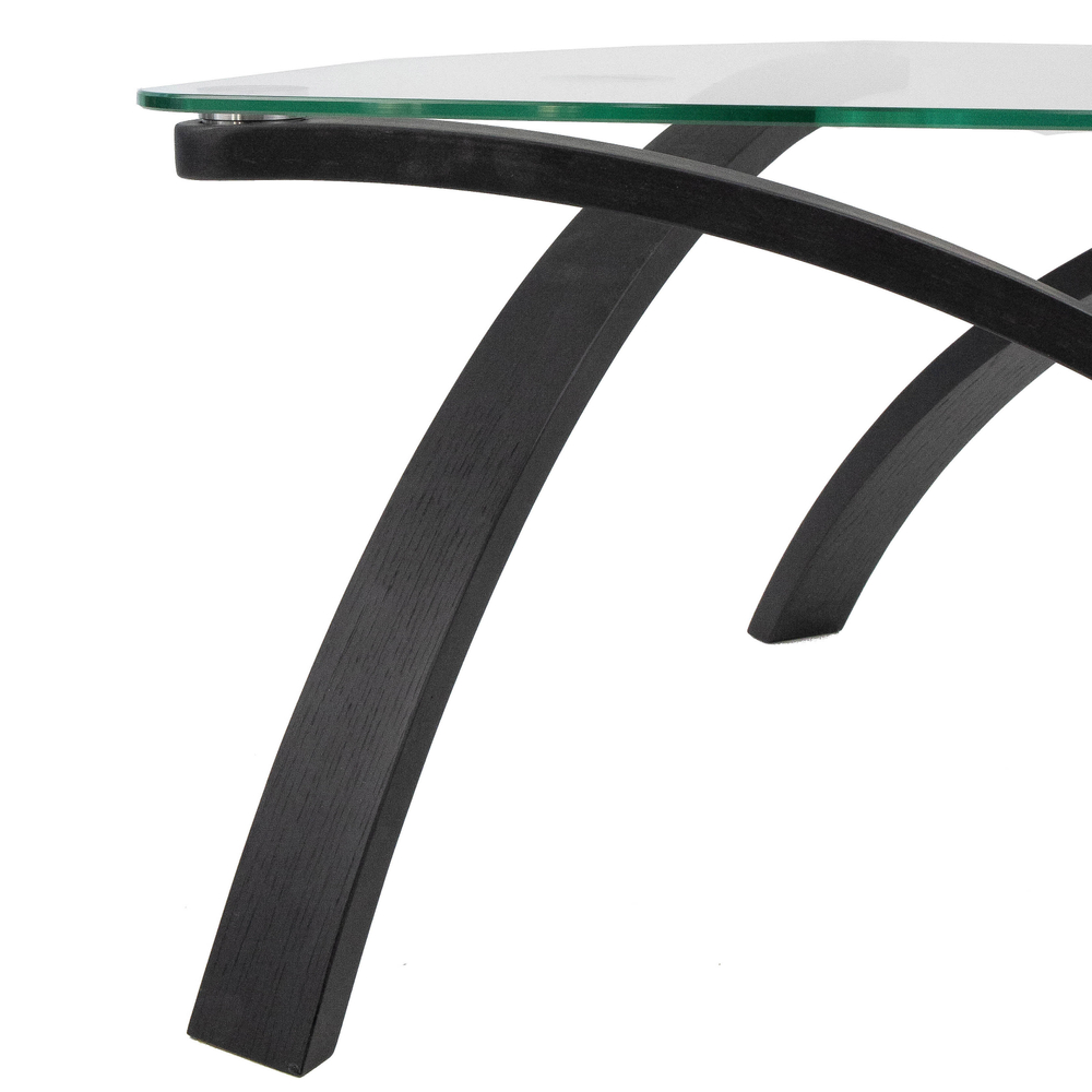 Стол журнальный Мебелик Гурон 3 чёрный матовый