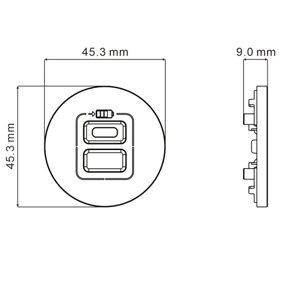 Donel D16 матовый шоколад Накладка для розеток USB