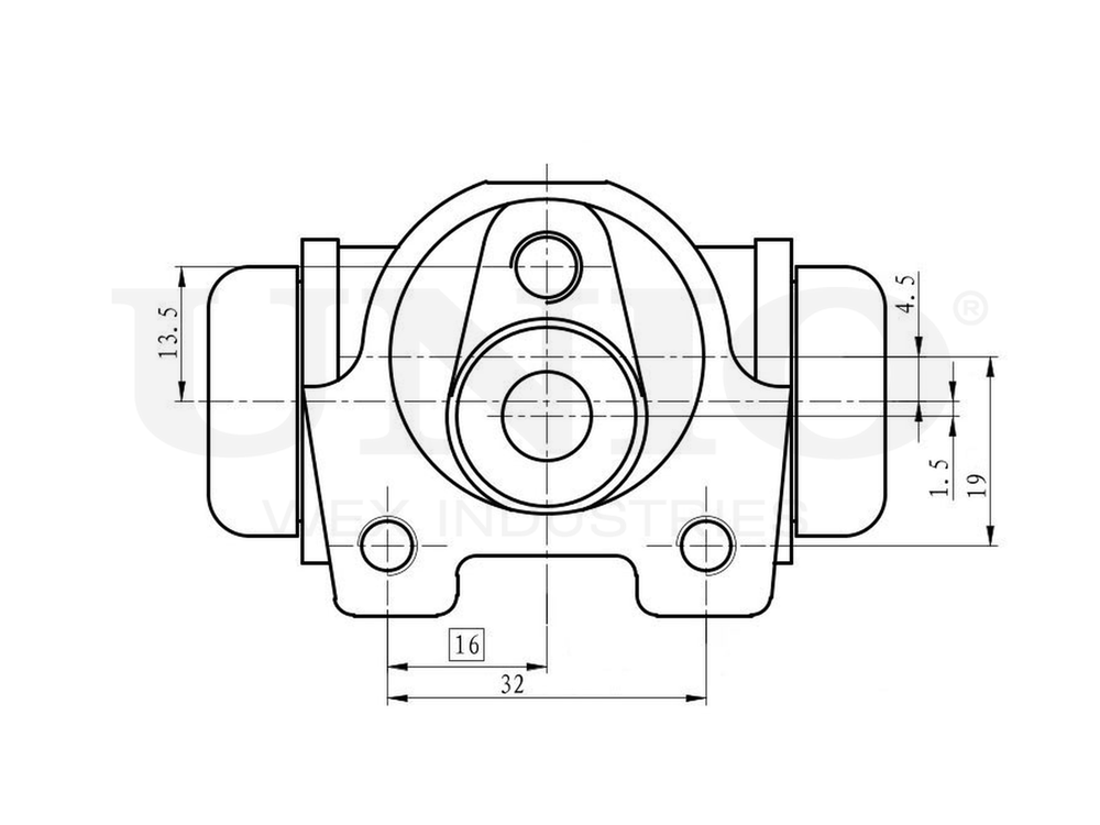 Цилиндр тормозной колесный UNIO BRC-20510