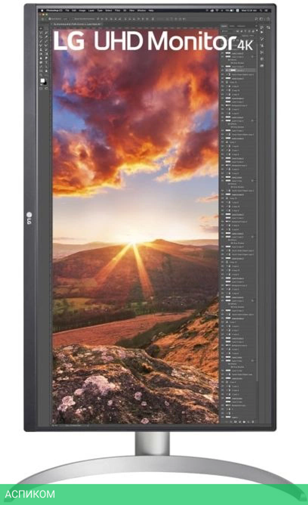 Монитор LG UltraFine 27UP850K-W черный (27UP850K-W)