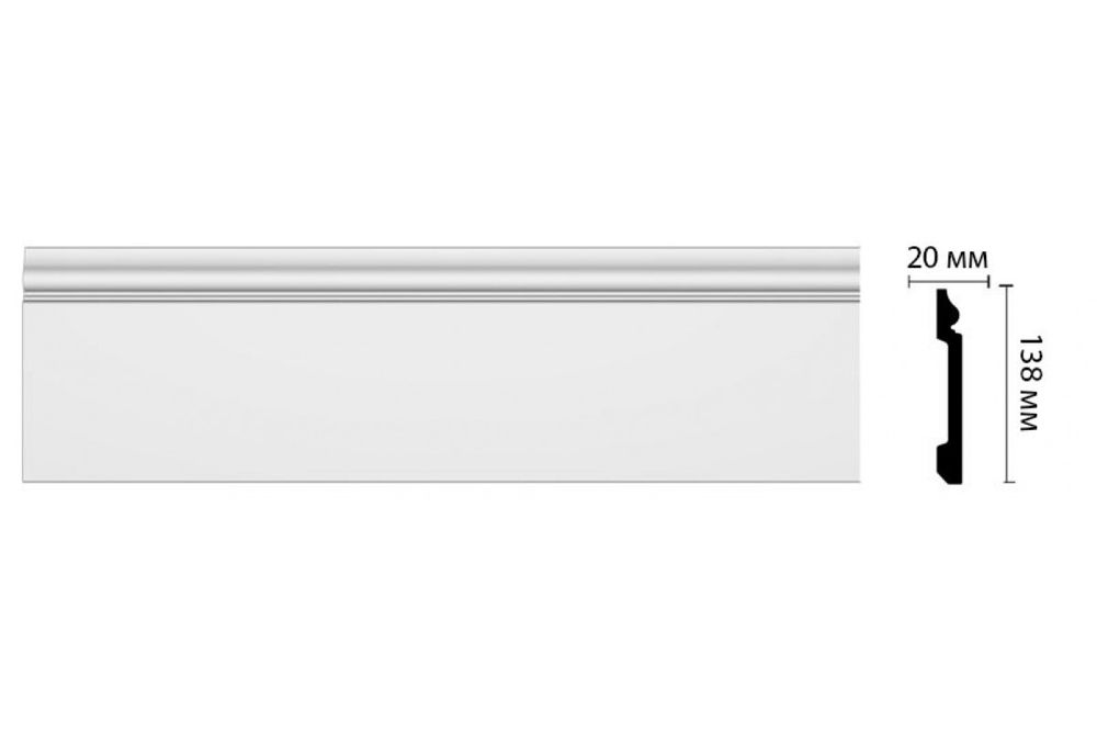 Плинтус (138*20*2000 мм) D118/8
