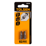 TOLSEN (TT20235) Набор вставок (бит) торцевых 1/4", Hex, 5 мм, 25 мм, 2 предмета