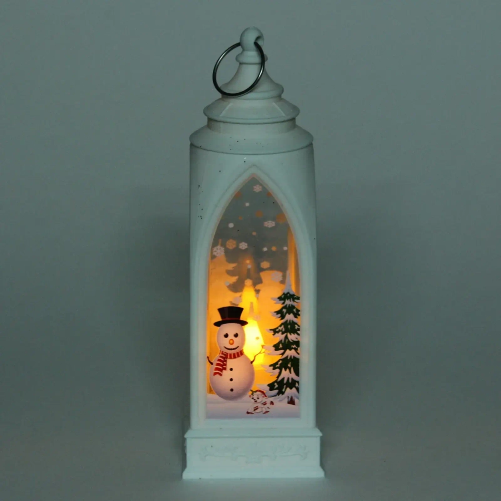 Сувенир с подсветкой «Снежная история» 6*19 см, Белый