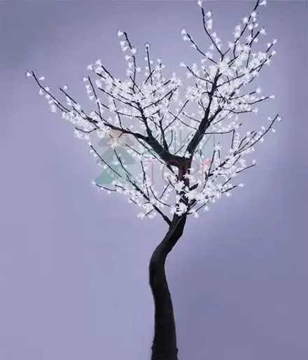 Светодиодная флористика дерево Сакура 2 м., 220V, 1152 холодных белых LED ламп, черный провод, Beauty Led (S10-250-W)