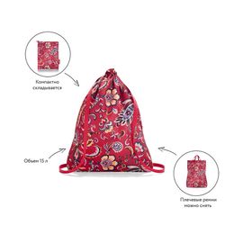 Рюкзак складной Mini maxi sacpack paisley ruby