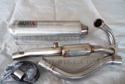 Full Exhaust System for Honda CRF250L-M-Rally (2012-2020). Made in Thailand. MOTO-X V.1