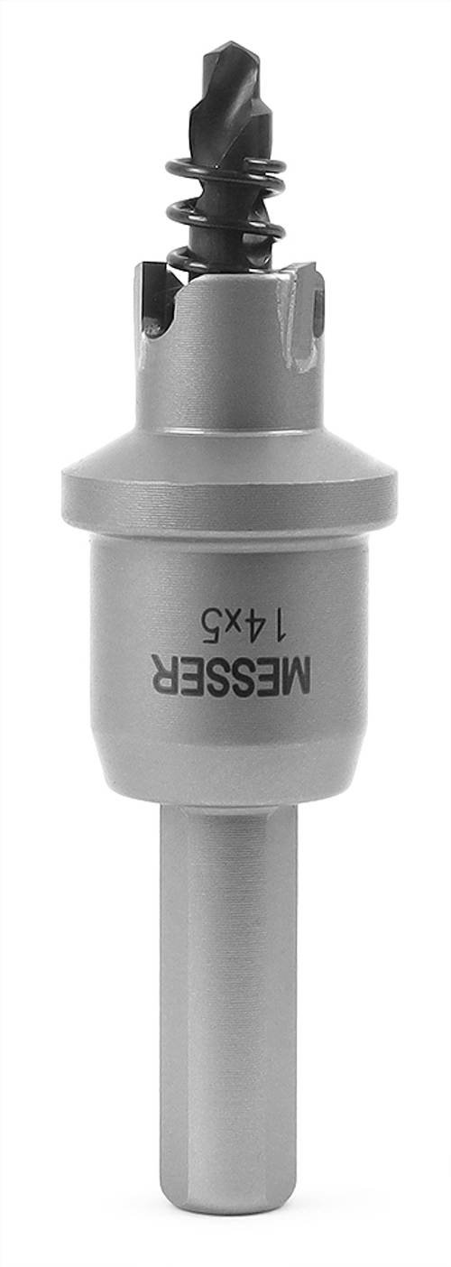 ТСТ коронка MESSER 14X5 с центрирующим сверлом и толкающей пружиной