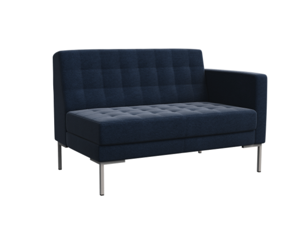 Секция с подлокотником двухместная ФОРЕСТ