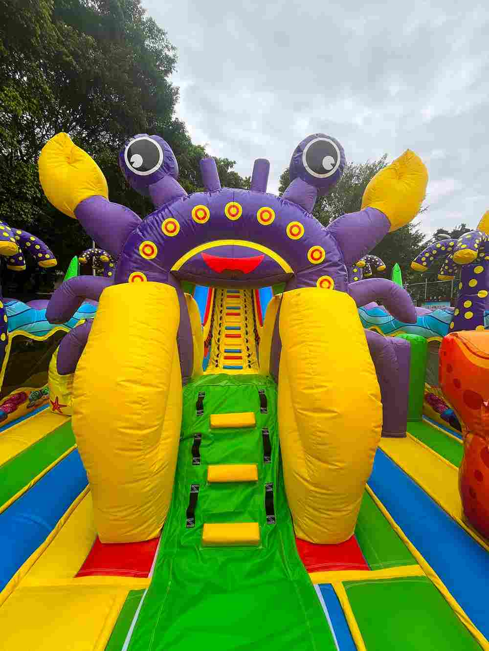 Коммерческий надувной батут «Мега риф», 12*6*6 м