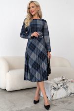 Платье Сильвия (серый/коричневый) Р11-1086/18 Nikol