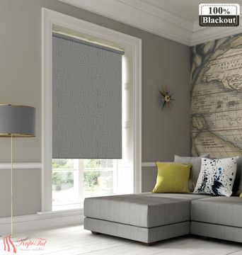 Рулонная штора Классик Блэкаут (тёмно-серый)