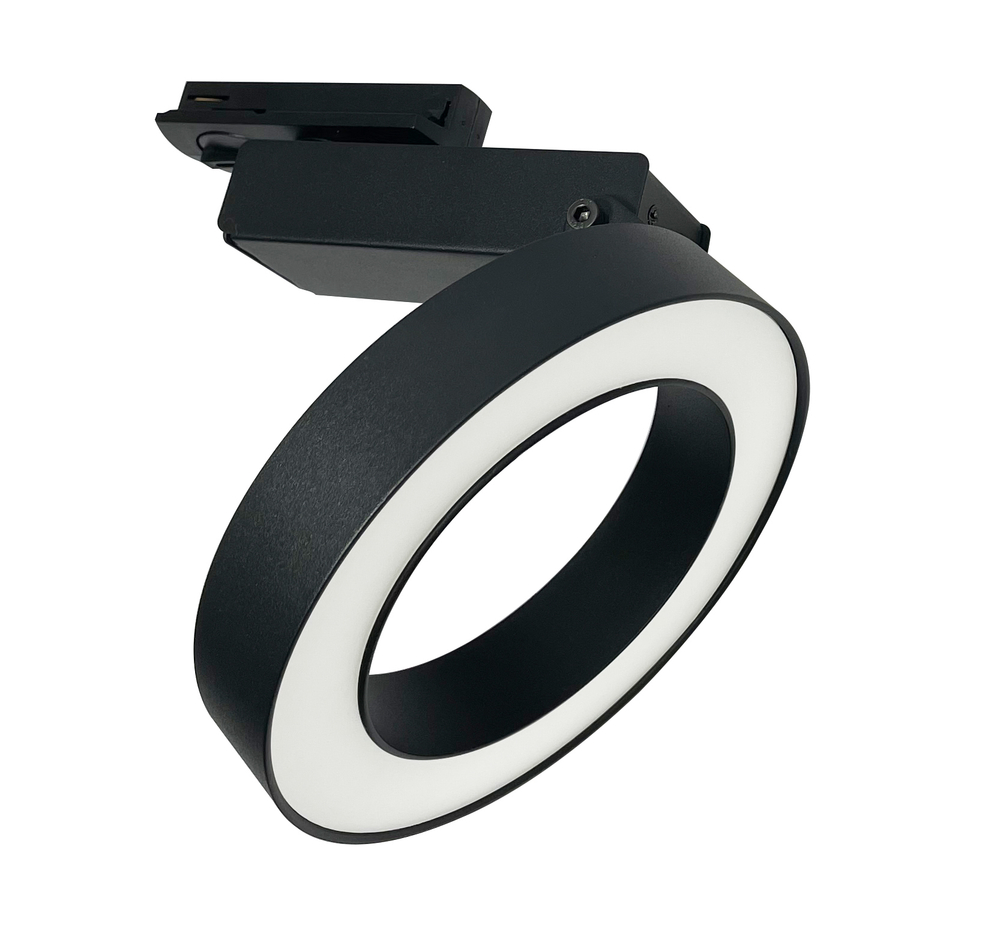 Трековый однофазный светодиодный светильник Maytoni Unity Rim TR044-1-12W3K-B