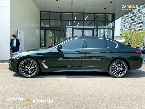 Carbins Color PPF Emerald SP16 зеленая цветная полиуретановая защитная антигравийная пленка