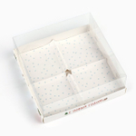 Коробка для для 4 муссовых пирожных «С Новым годом», 17.5 х 17.5 х 6.5 см