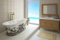 Кованая подставка для ванн Эстет "Лион" 174х80 Патина, ФР-00001074