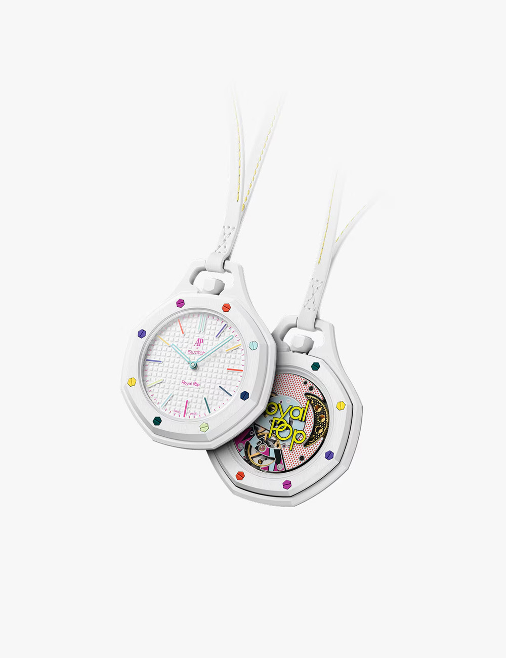 Часы Audemars Piguet x Swatch Royal Pop "Huit Blanc"