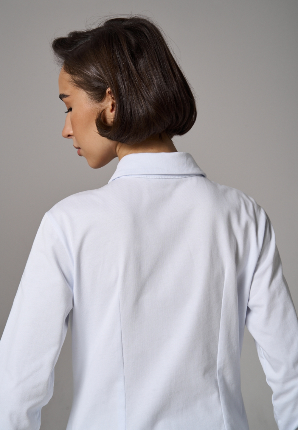 Рубашка трикотажная белая