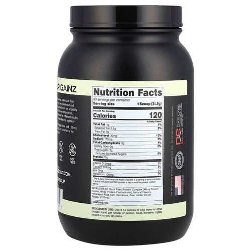 Bucked Up, Buck Feed ™, оригинальный протеин, ваниль, 939 г (33,12 унции)