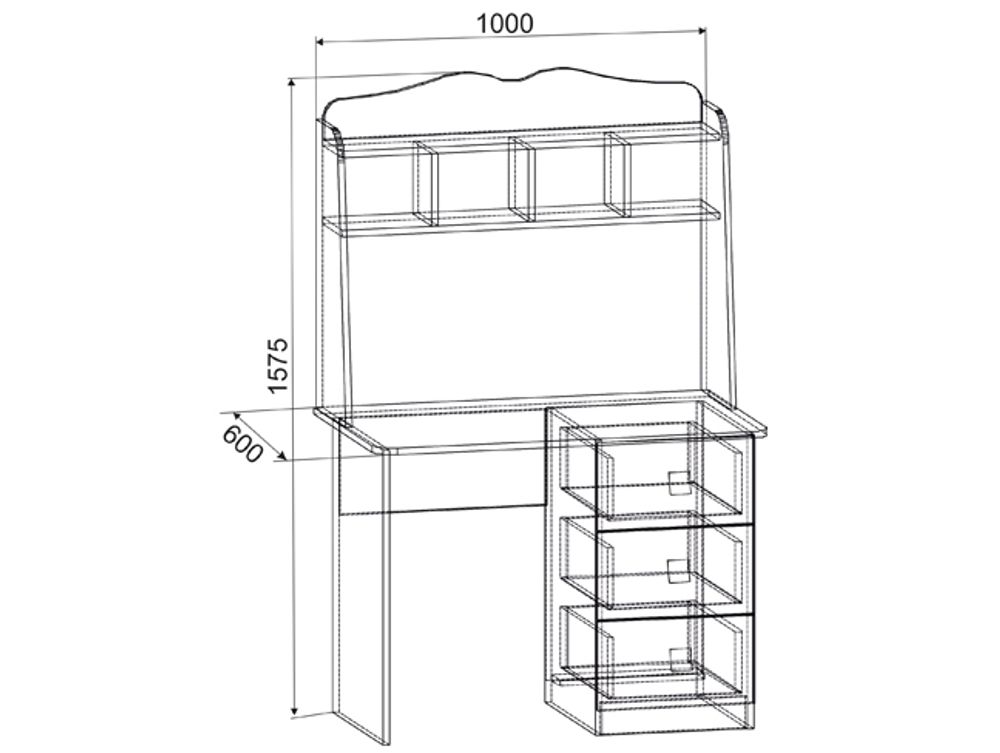 Стол «Амели» (дуб млечный)