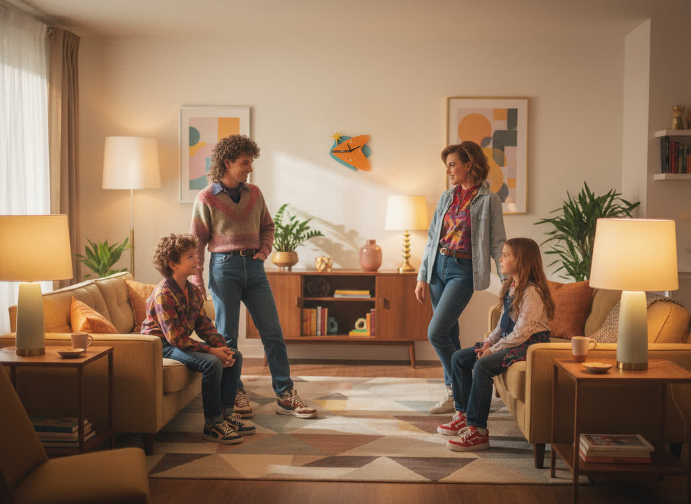 Настенные часы “Starflight Boomerang / Звездный бумеранг ” 33 см, Mid-Century Modern, полимер, бесшумный кварцевый механизм