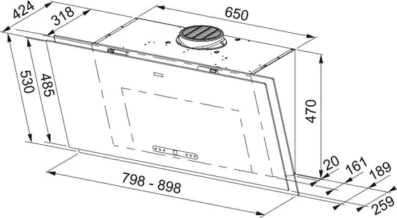 Вытяжка Franke FMA 2.0 PRO 907 BK