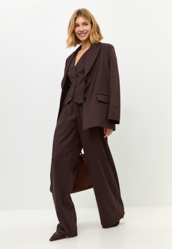 Брюки широкие прямого кроя