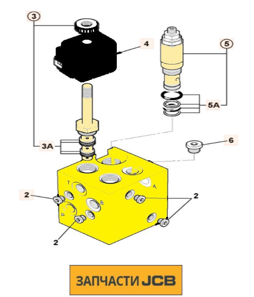 Клапан поворотный JCB 25/220996