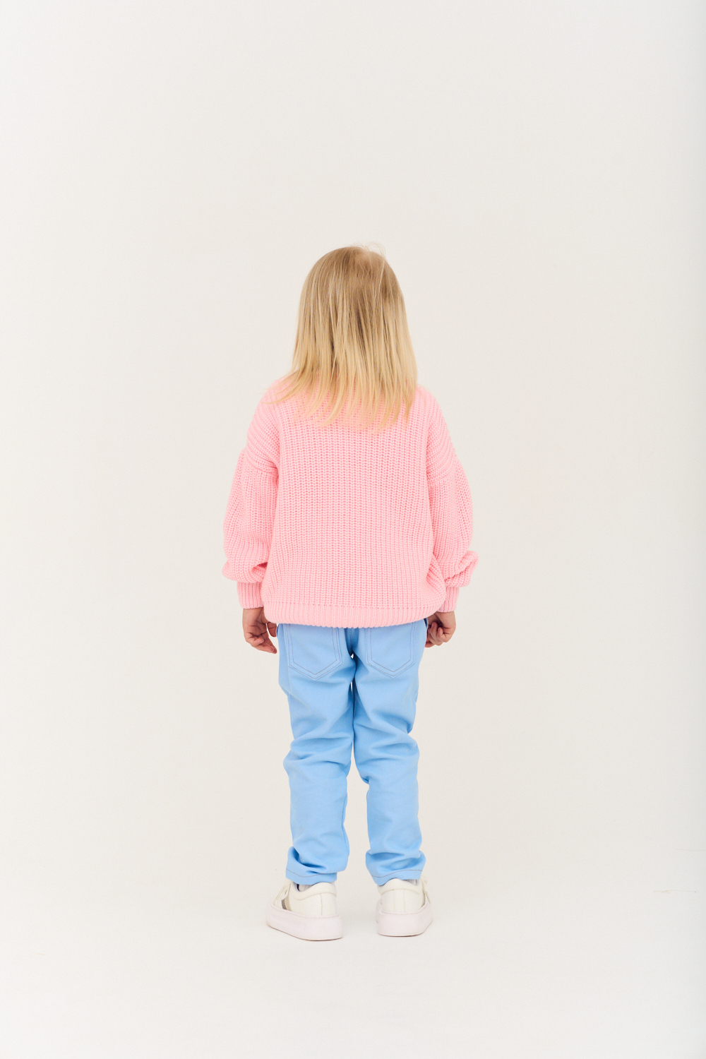 Джемпер вязаный oversize classic (розовый)