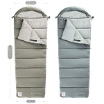 Спальный мешок Одеяло Naturehike CNK2350WS023 M400 ( 220 х 80см 1.85кг +1/-4/-18 ) Ультралёгкий хлопковый с капюшоном -