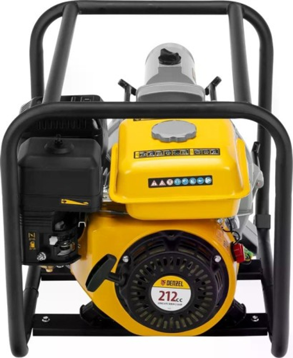 Мотопомпа бензиновая для грязной воды Denzel PX-80D7 7 л.с, 3", 1300 л/мин 99206