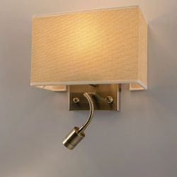 Citilux Декарт CL704303 Бра с бежевым абажуром и диммером