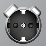 Накладка для розетки Schuko с зарядным устройством USB A+C, со шторками 16A 250В, матовый серый, серия A07