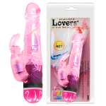 Розовый вибратор-кролик 17,5см Baile Lovers BW-061009