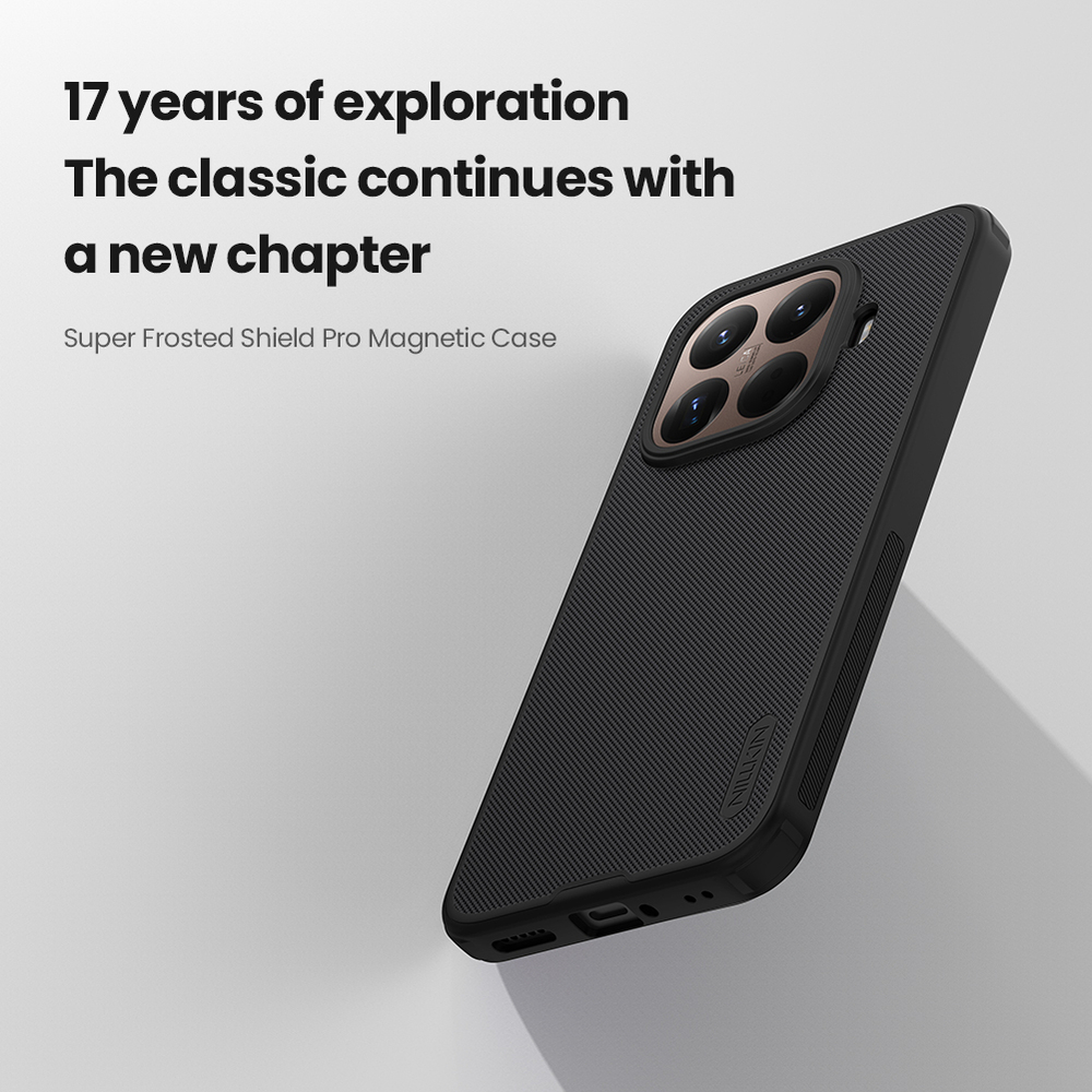Чехол от Nillkin c поддержкой MagSafe для Xiaomi 15T Pro, серия Super Frosted Shield Pro Magnetic Case