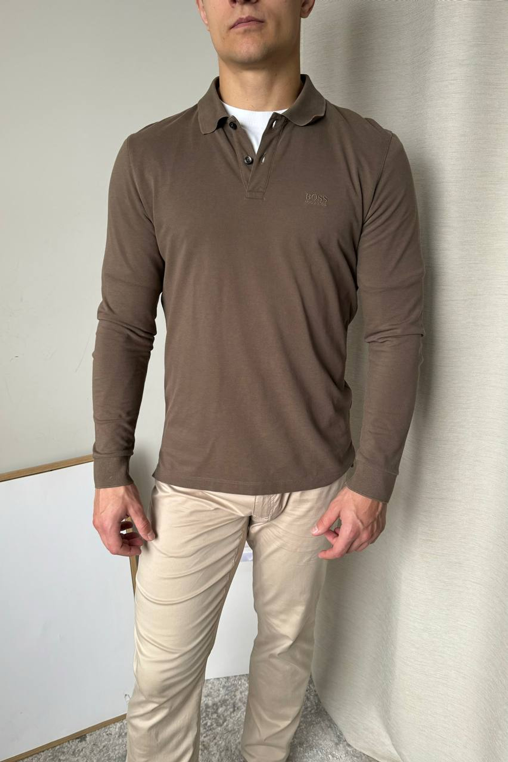 Хлопковое поло Hugo Boss, М