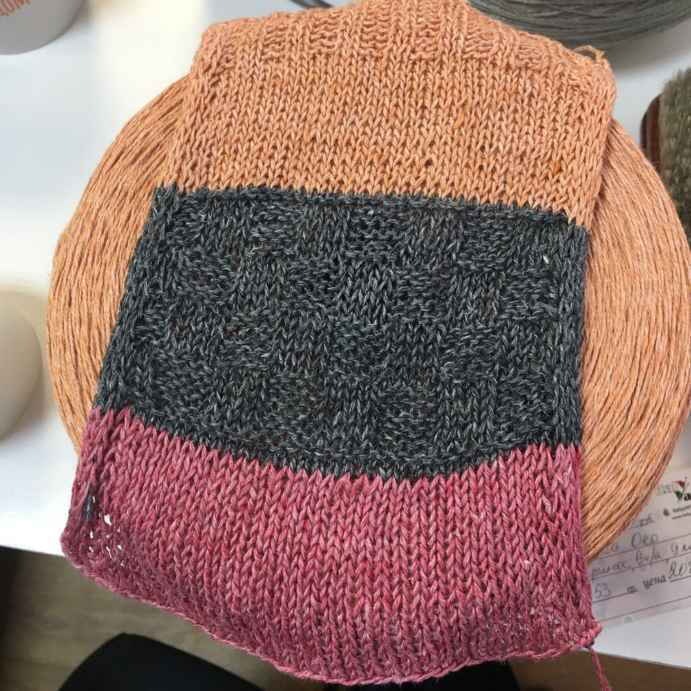 FRESCOLINO - Ri.Go 100% лен 320м/100гр col. 4600 джинсовый меланж, есть мал. бобинка 277гр. S914