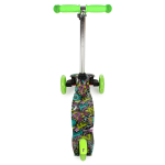 Самокат 3х-колес. 55 см, ручка макс. 62 см, колеса PU свет цветные, макс. вес 45 кг