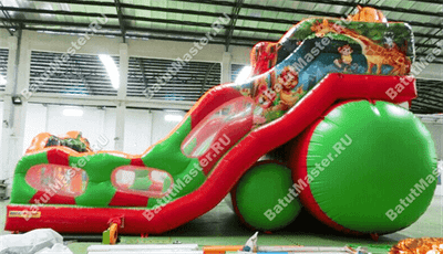 Батут-горка "Лев" 15*8*11 м