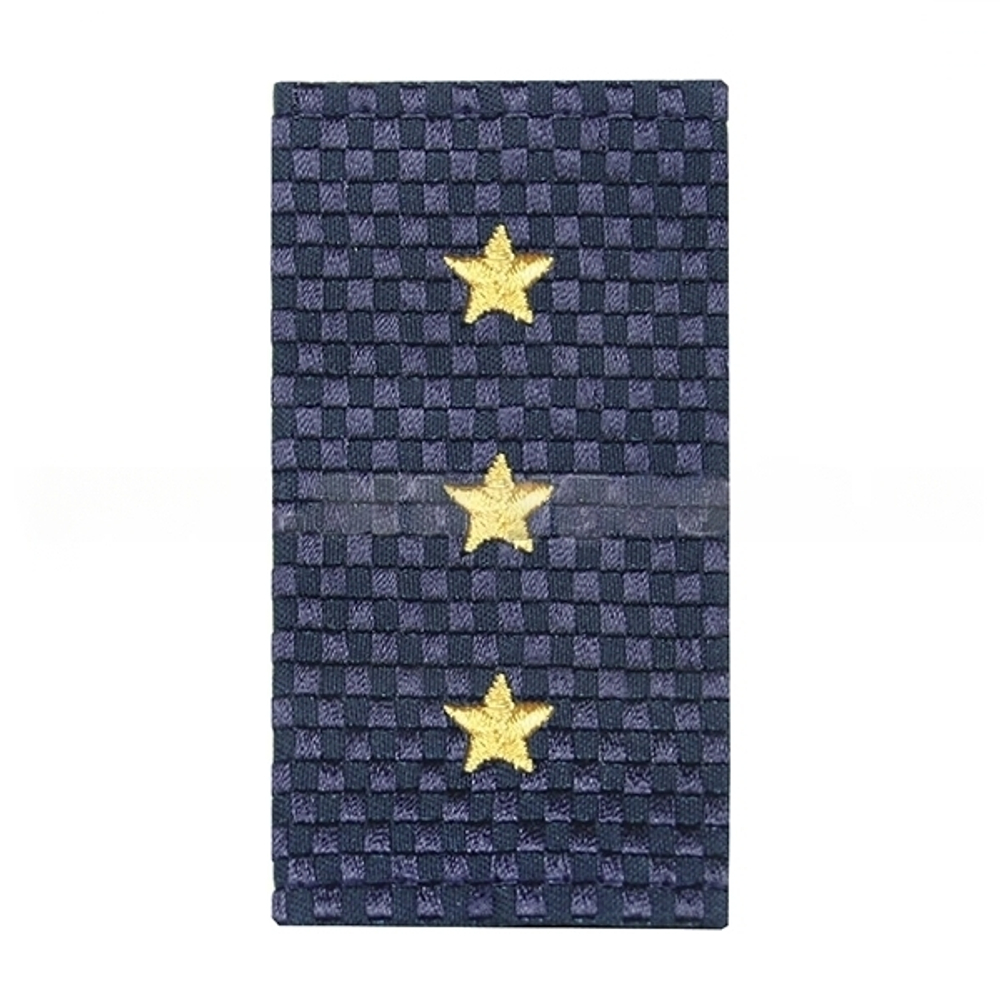 Фальшпогоны Полиция нового образца темно-синие вышит. ст.прапорщик