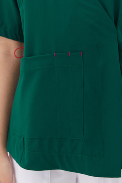 Топ с Запахом медицинский женский Йошо, малахит