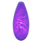 Фиолетовый вибромассажер 8см для пар с пультом ДУ и управлением через приложение Amovibe Twin+ Purple