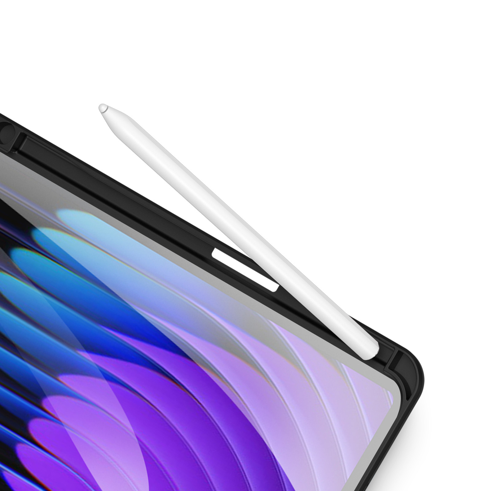 Чехол книжка черного цвета от Dux Ducis для Xiaomi Pad 7 и 7 Pro, серия Toby Series Case, с функцией пробуждения и сна