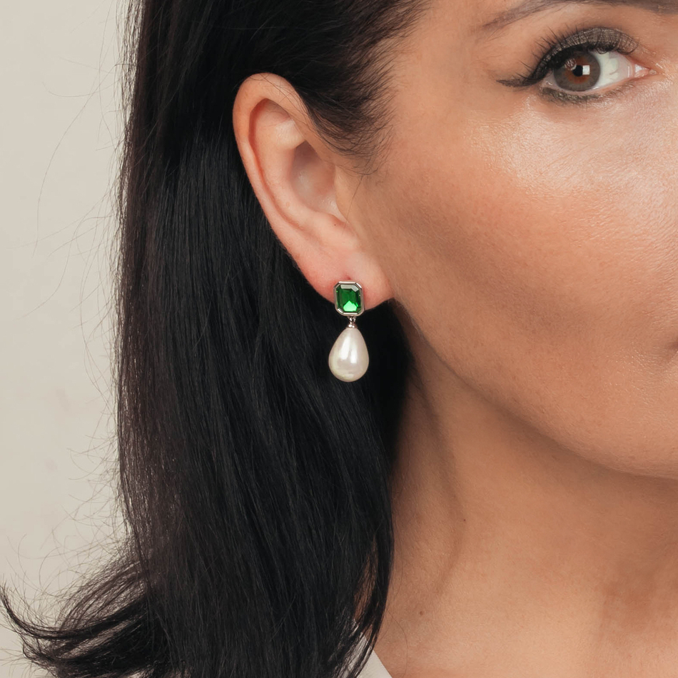 Серьги Fiore Luna EMERALD ACE22420-07