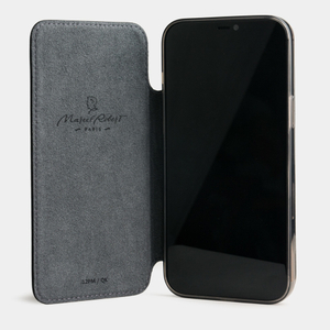 Чехол Benoit для iPhone 12 Pro Max из кожи теленка черного цвета